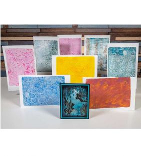 Gel Plate Backgrounds, Friday 11:30a-1:30p